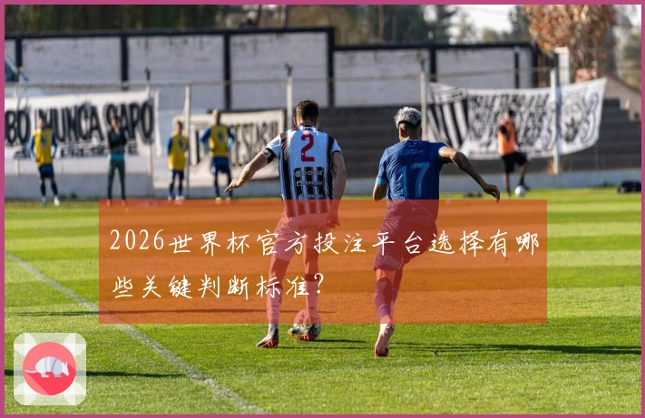 2026世界杯官方投注平台选择有哪些关键判断标准？